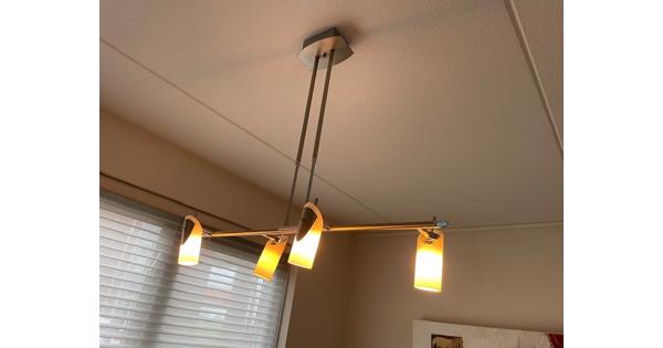 Hanglamp met 4 LED lampen - dimbaar en verstelbaar