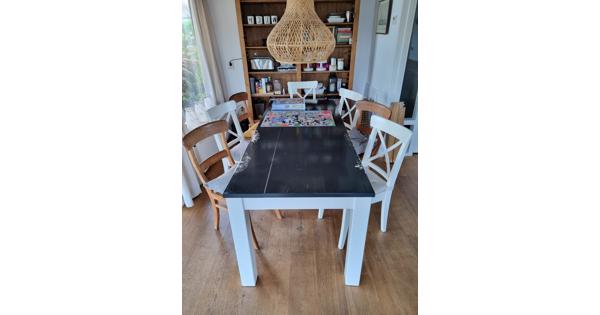 Stevige houtentafel 80x200