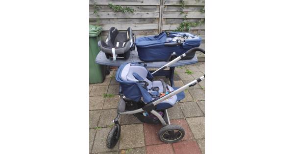 Driedelige kinderwagen