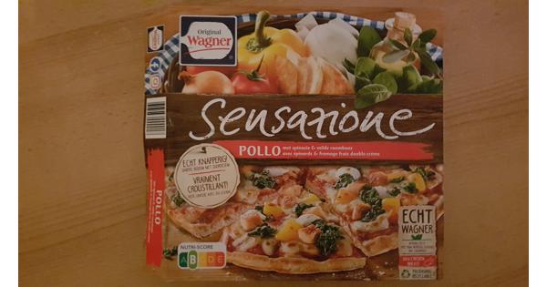 Wagner pizza pollo met roomkaas en spinazie