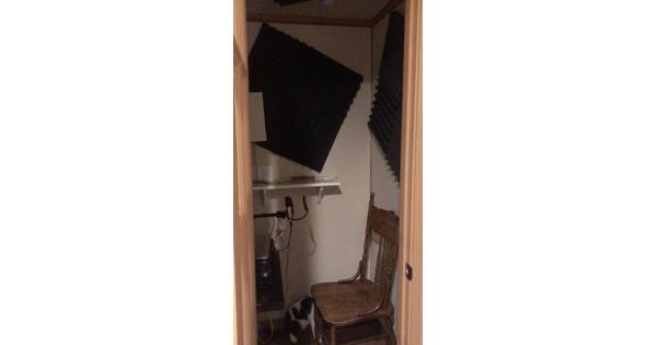 Professionele geluidsstudio (geluidsdichte cabine)