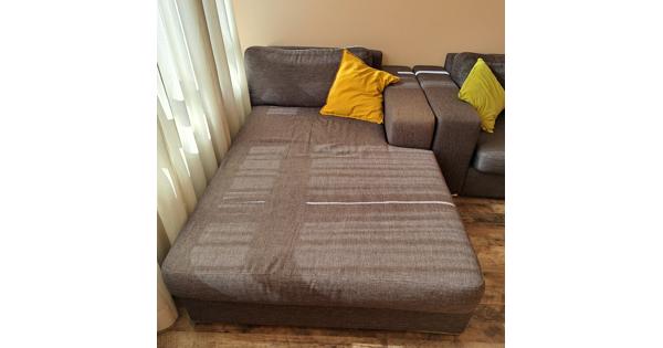 Grote lounge bank met chaise longe