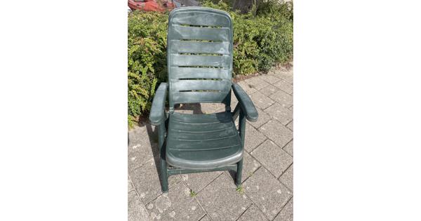 3 groene tuinstoelen 