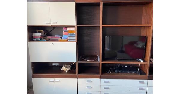 Boeken-, tv en audio kast | open en ladesBoeken-, tv en audio kast | open en lades