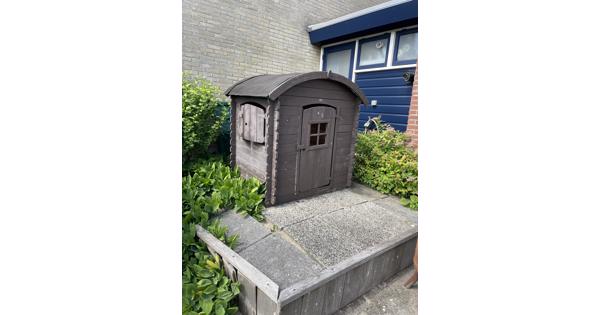 Houten speelhuis 1 x 1,1 x 1,4 mtr
