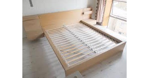 Bedombouw MALM (Ikea) 160x200cm, incl nachtkastjes