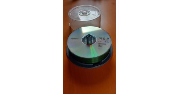 Stapel beschrijfbare DVD-R