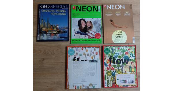 Flow, Geo Special en Neon tijdschriften in Duits