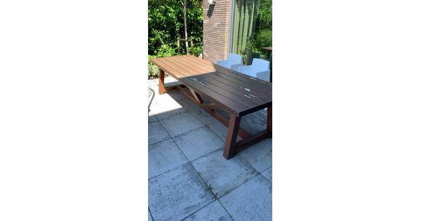 Houten tuintafel 3meter