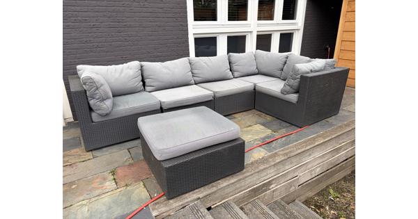 Loungeset grijs / antraciet