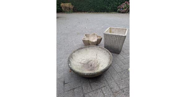 Grote zware bloembakken / plantenbakken