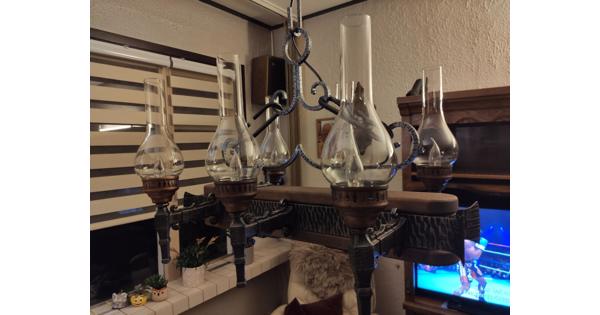 Hanglamp en 2 wandlampjes