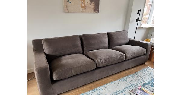 Bank 3-zits met hocker
