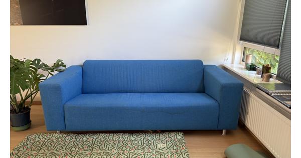 Strakke design bank minimalistisch kleur blauw Gratis 