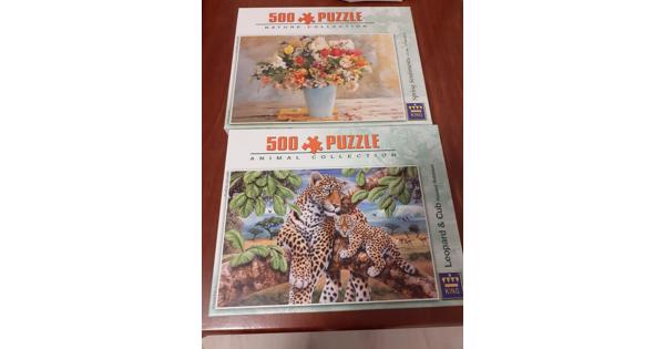 2 goede legpuzzels van 500 stukjes 