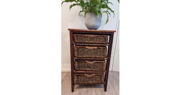 Interlink – keukentrolley – opbergkast groente en fruit – hout – 79 x