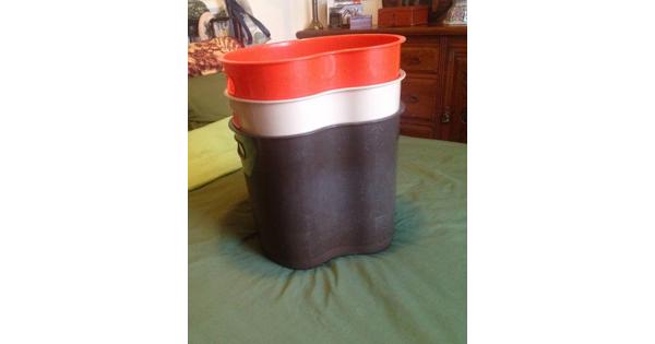 Vintage Curver stapeltonnen