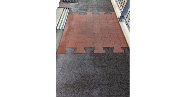 Kunststof matten ca 4 cm dik