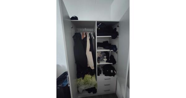 Witte kast hang en leg-60x100x175