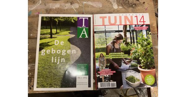 Doos met tuin architectuur tijdschriften