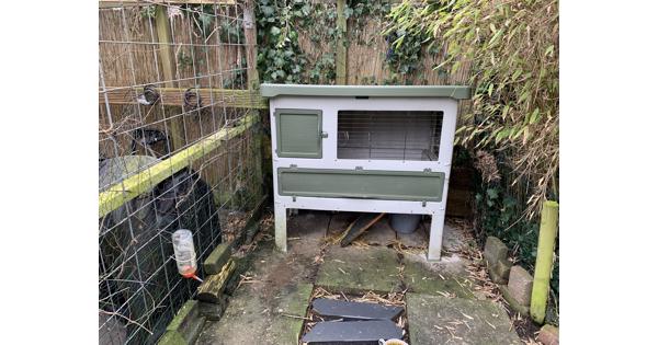 Konijnenhok kunsstof