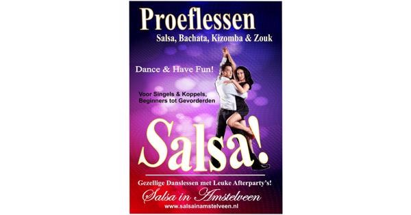Salsa, Bachata en Kizomba Proeflessen in Amstelveen