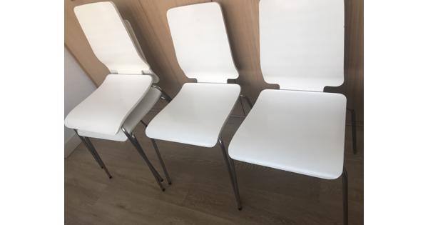 4 stapelbare Ikea eetkamer stoelen gebruikt 