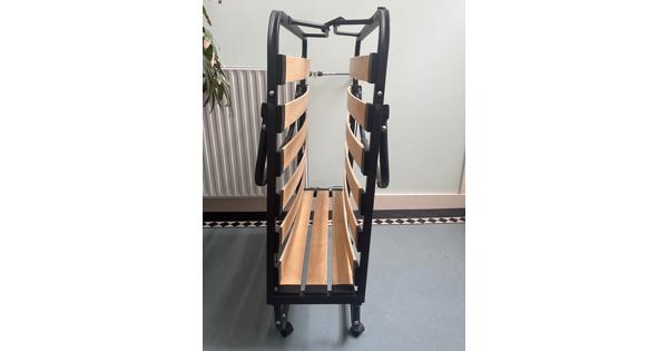 Opklapbed met matras 80 x 1.90. In goede staat. Weinig gebruikt.