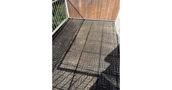 Rubberen tegels - 9m2 - gebruikt maar in goede staat