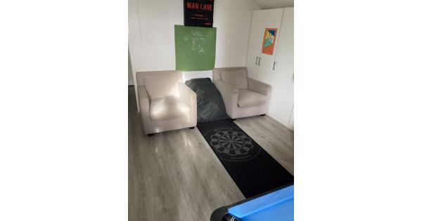 2 fauteuils kleur crème 