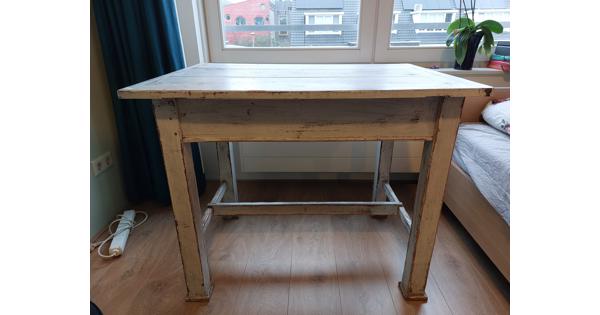 White wash houten tafel 100x71x80