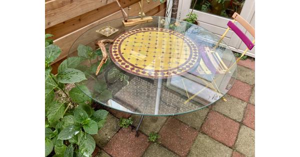 Rond tafelblad veiligheidsglas