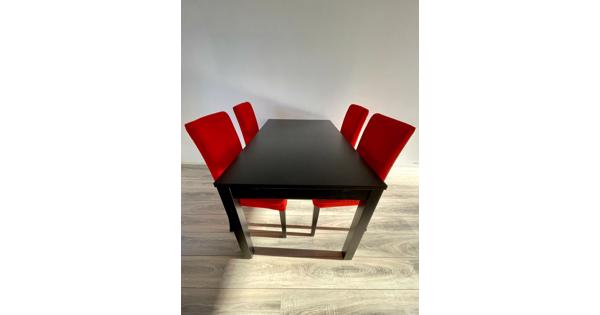 Tafel met 4 stoelen 