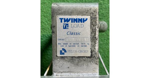 Fietsendrager Twinny Load Classic voor vierkante (trek)haak 