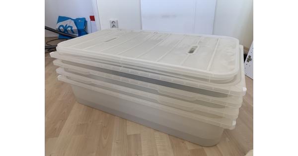 Kunststof opbergbakken voor PAX kasten