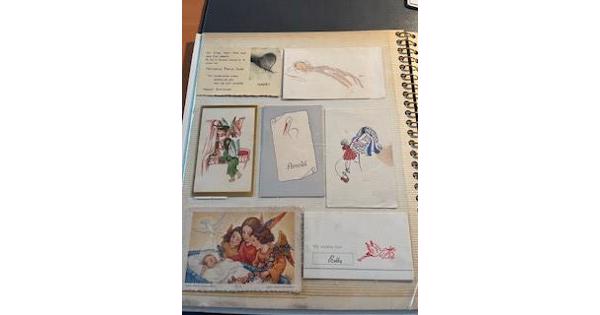 Album met geboortekaatjes vanaf 1944