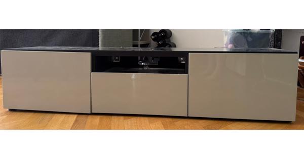 Tv meubel ikea besta zwart/bruin