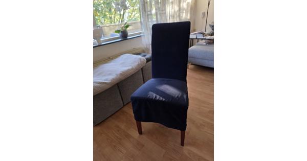 4x eetkamerstoel donker blauw