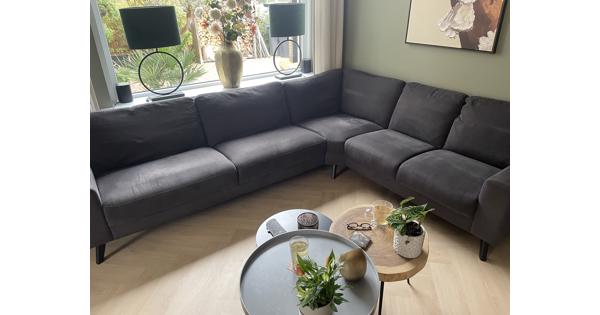 Hoekbank antracietgrijs 290x230