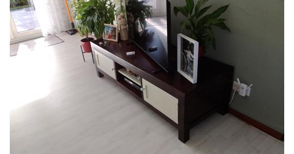 Kersenhouten massief tv meubel