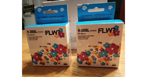 twee inktcartridges HP xl300 gratis