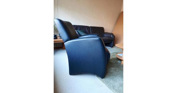 Zwart leren fauteuil