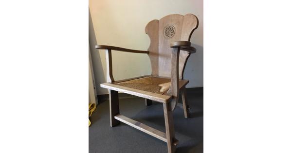 Set van 4 eikenhouten stoelen