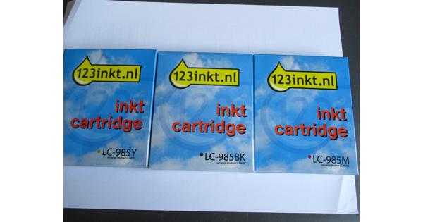3 cartridges van 123 inkt -nieuw in de verpakking