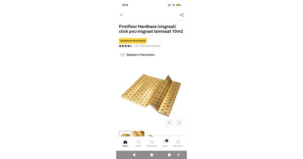 Ondervloer PVC/Laminaat vloerverwarming