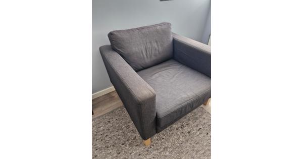 Mooie fauteuil Ikea Karlstad donkergrijs