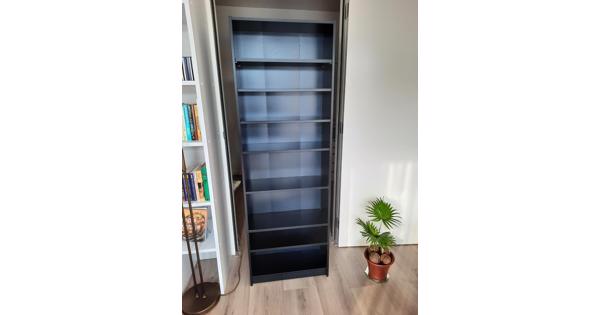 Zwarte boekenkast