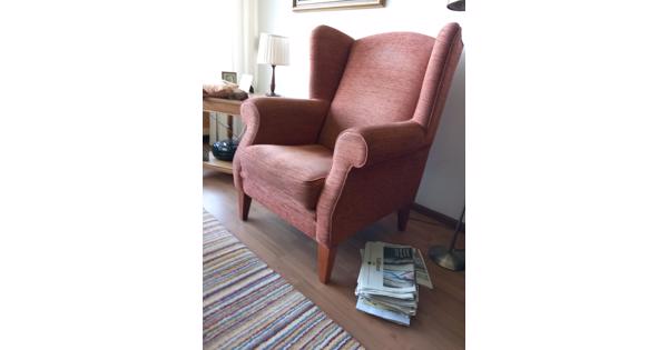 Heel grote oorfauteuil om heerlijk in te zitten