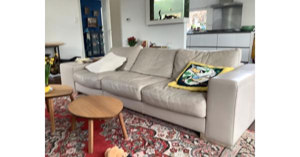 Natuzzi bank leer, gebruikt