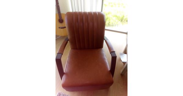 lederlook fauteuil